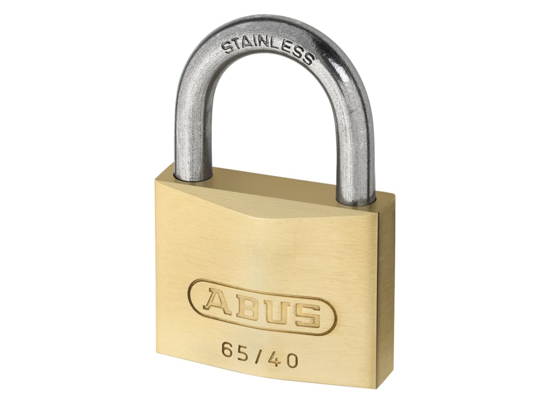 ABUS Mechanical 65IB/30mm Brass Padlock Stainless Steel Shackle Keyed Alike 6304 10037812-01