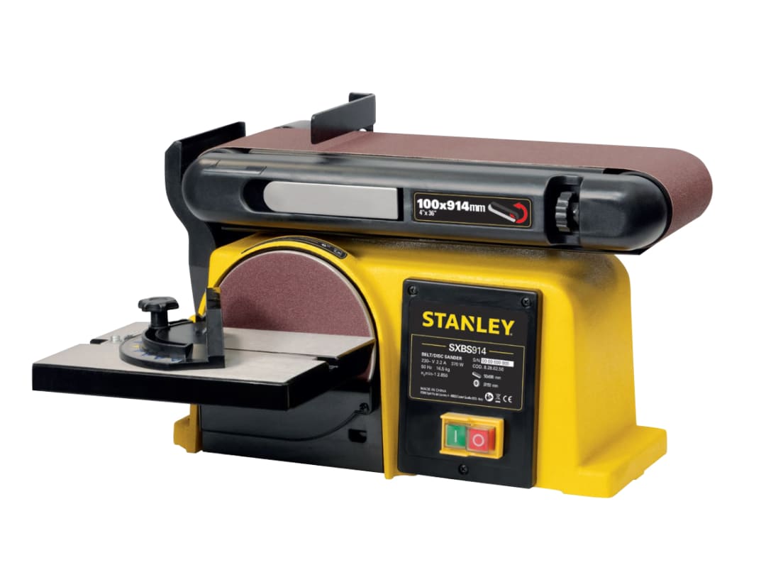 Stanley® Machines SXBS914E Belt-Disc Sander 240V 370W SXBS914E
