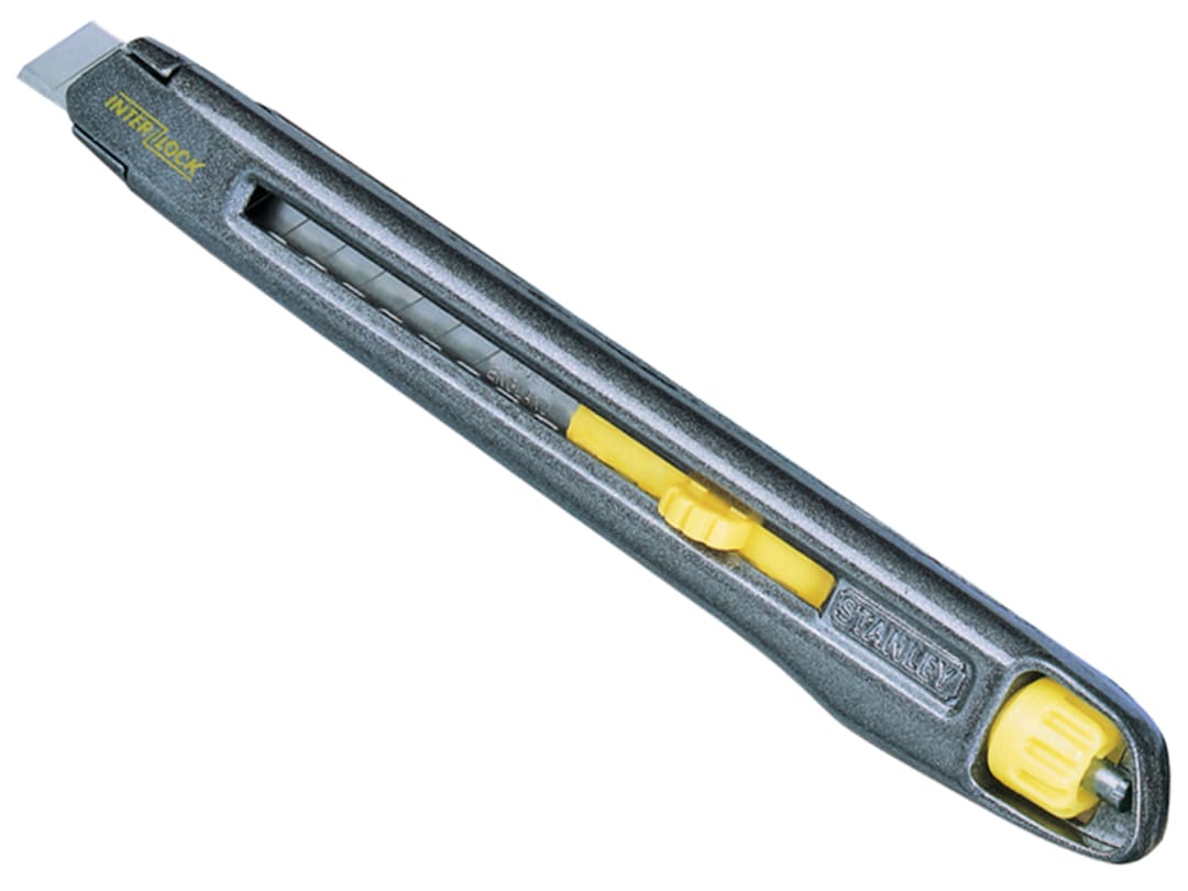 STANLEY® Hand Tools Interlock Snap-Off Blade Knife 9mm 0-10-095