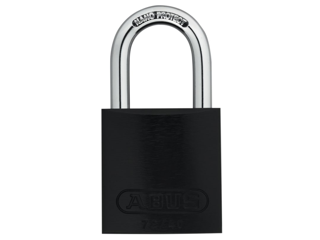 ABUS Mechanical 72/40mm Aluminium Padlock Black Keyed Alike TT00260 10045234-01