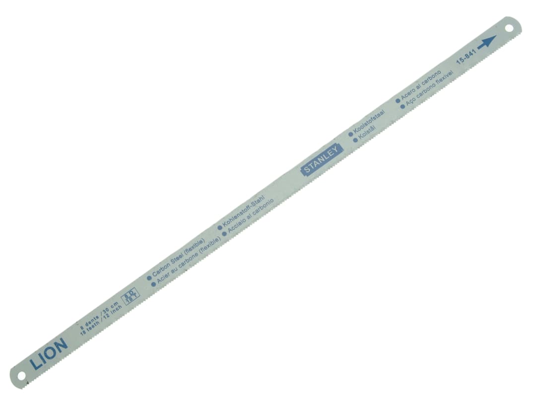 STANLEY® Hand Tools Flexible Hacksaw Blade 300mm (12in) Pack 5 Blades (18 24 & 32 TPI) 0-15-801