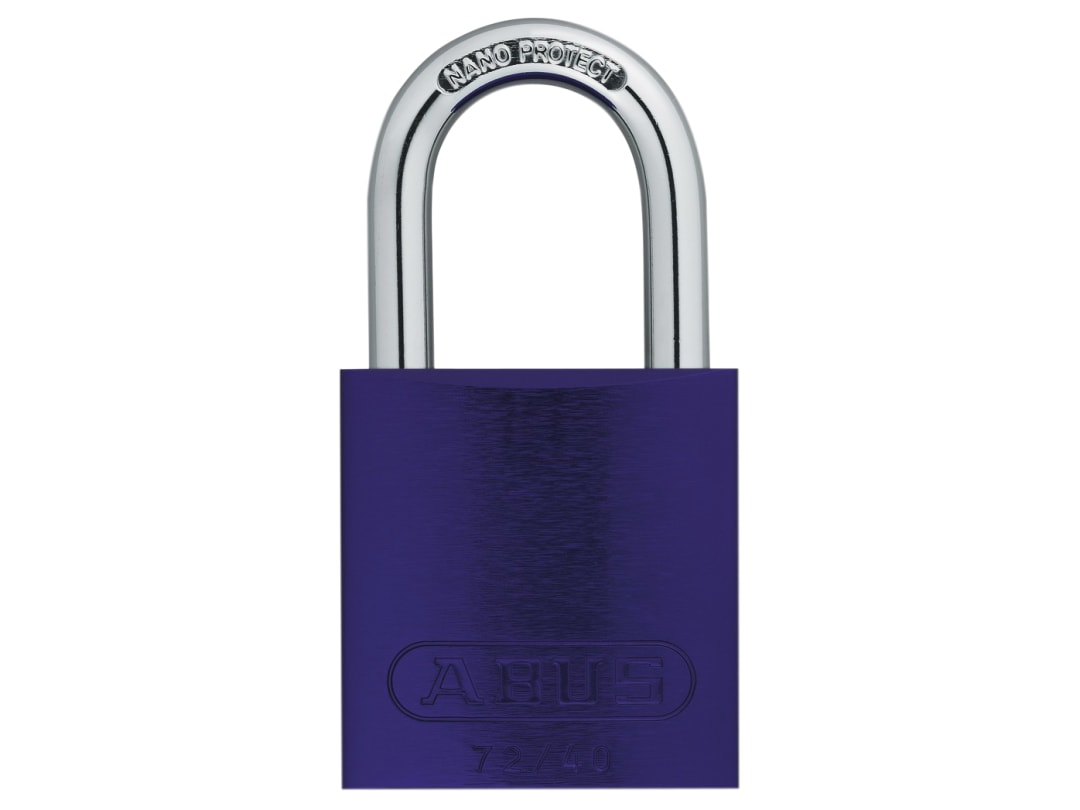 ABUS Mechanical 72/40mm Aluminium Padlock Violet Keyed Alike TT04072 10045242-01