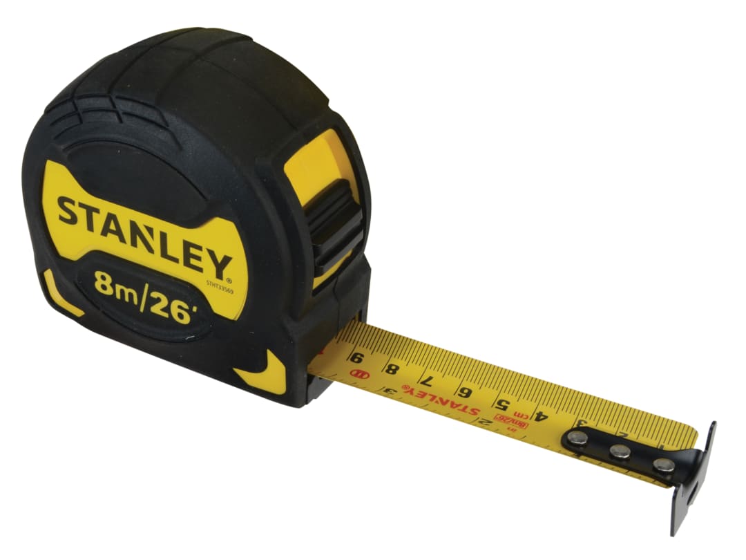 STANLEY® Hand Tools Grip Pocket Tape 8m/26ft (Width 28mm) STHT0-33569