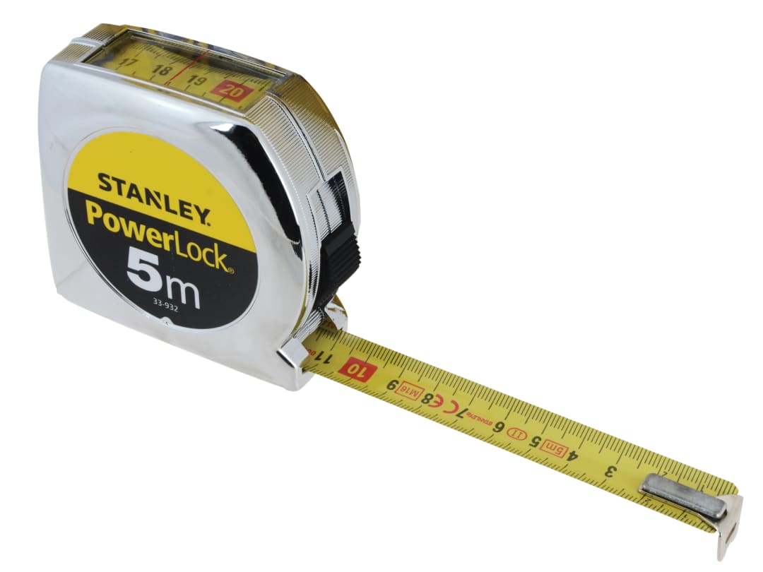 STANLEY® Hand Tools PowerLock® Top Reader Tape 5m (Width 19mm) 0-33-932