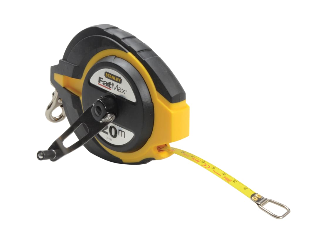 STANLEY® Hand Tools FatMax® Closed Case Steel Long Tape 20m (Width 10mm) (Metric only) 0-34-133