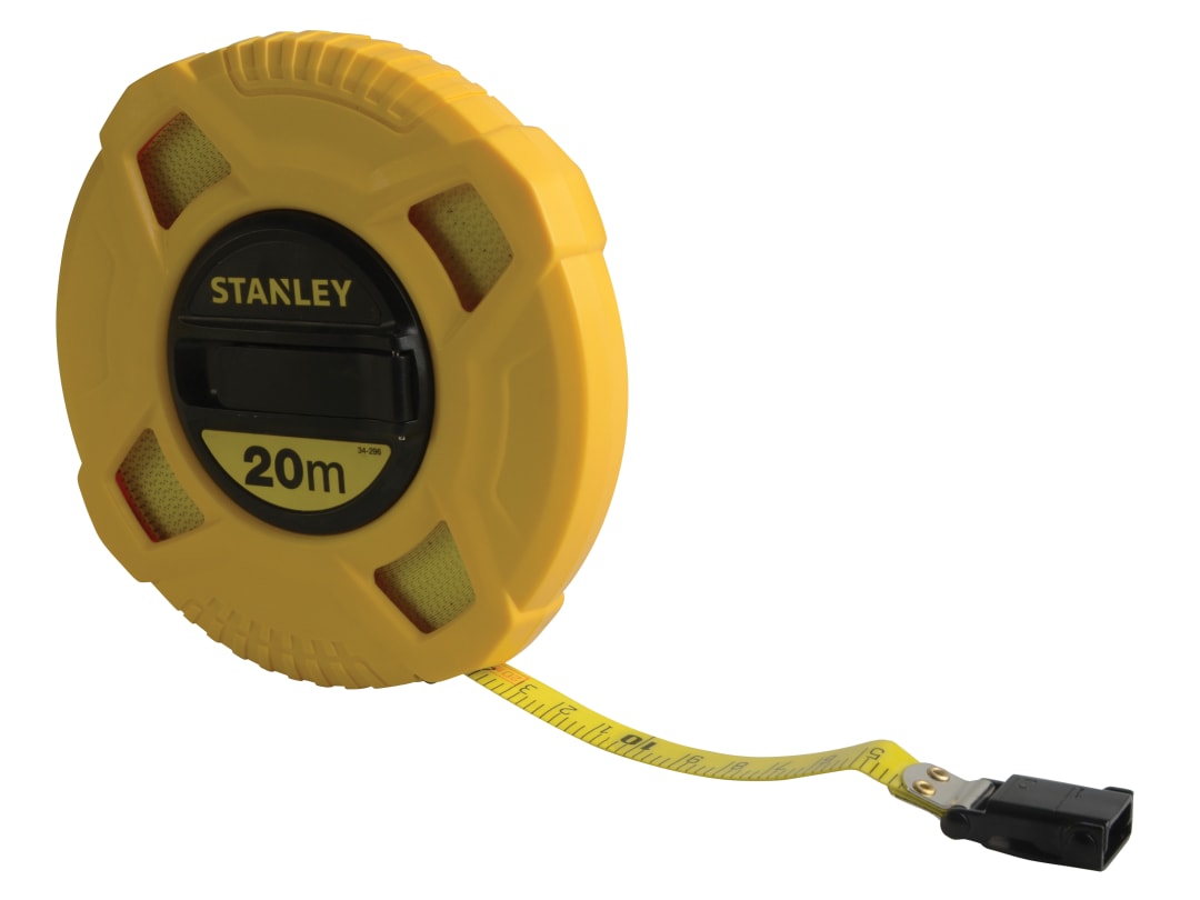 STANLEY® Hand Tools Closed Case Fibreglass Long Tape 20m (Width 13mm) 0-34-296