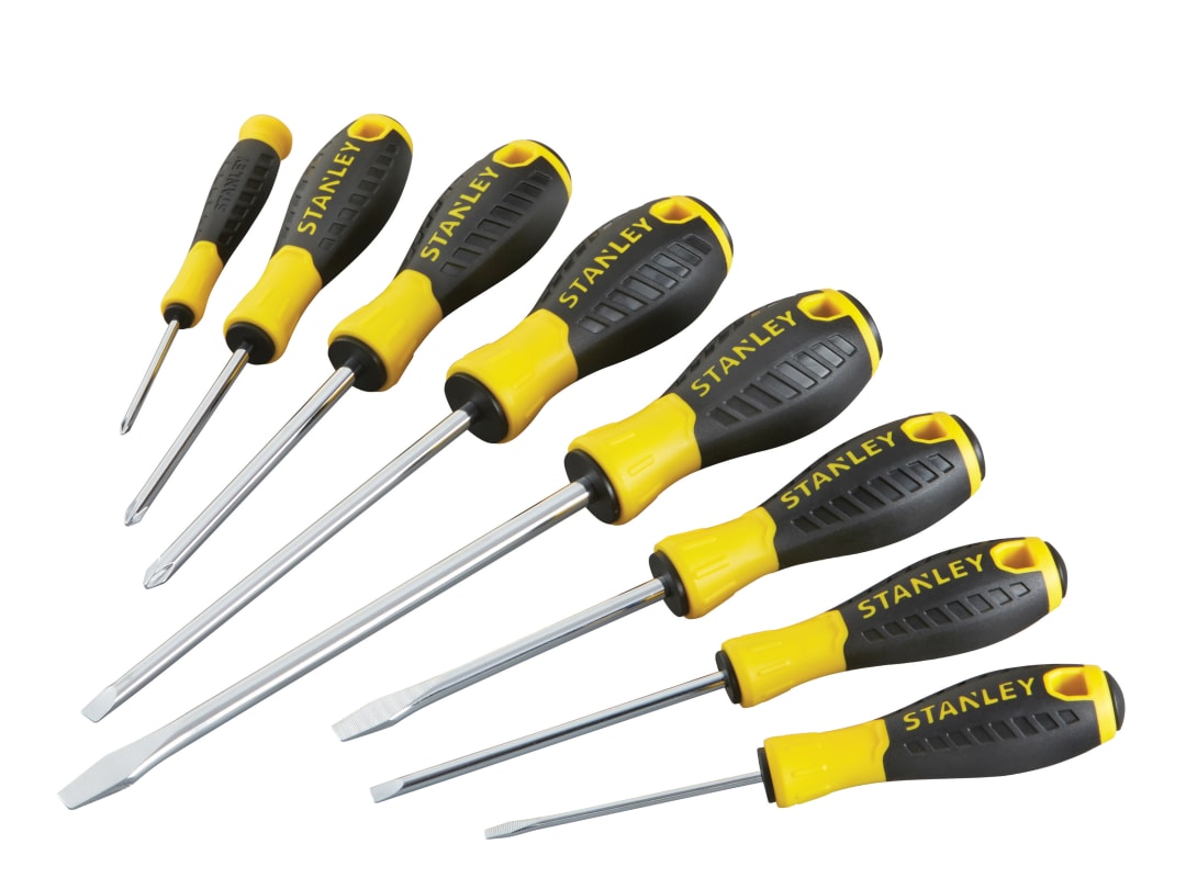 STANLEY® Hand Tools 0-60-210 Essential Screwdriver Set, 8 Piece STHT0-60210