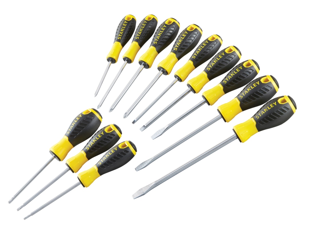 STANLEY® Hand Tools 0-60-212 Essential Screwdriver Set, 12 Piece STHT0-60212