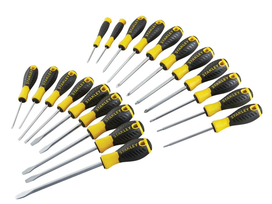 STANLEY® Hand Tools 0-60-213 Essential Screwdriver Set, 20 Piece STHT0-60213