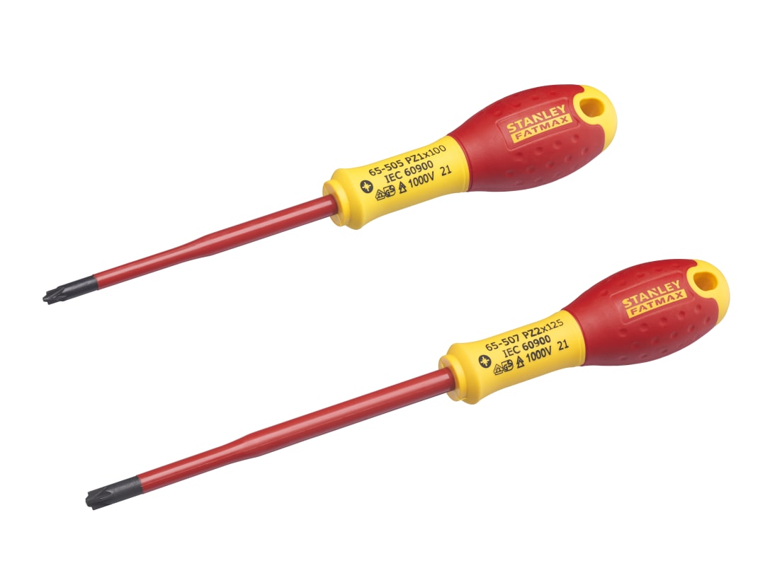 STANLEY® Hand Tools FatMax® VDE Insulated Borneo PZ Scewdriver Set, 2 Piece FMHT0-62649