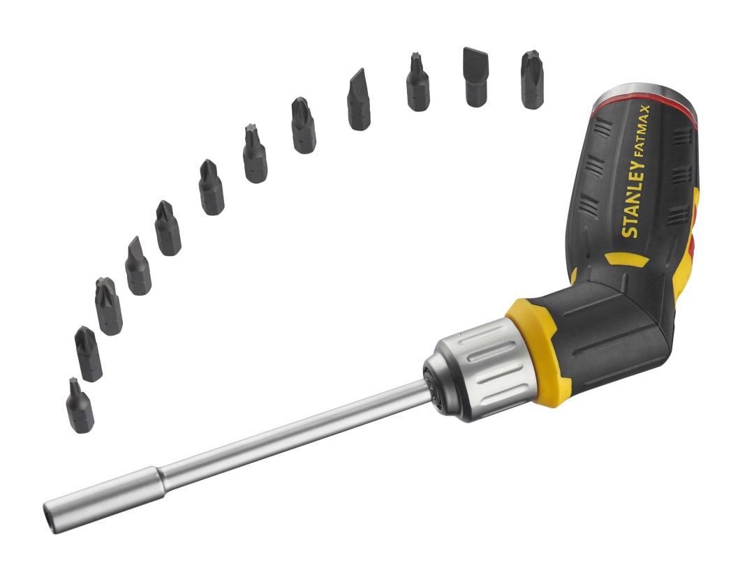STANLEY® Hand Tools FatMax® Pistol Grip Ratchet 12 Bits FMHT0-62691
