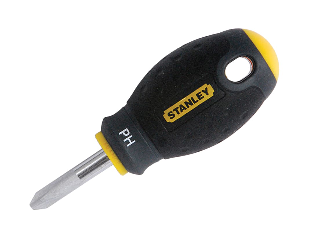STANLEY® Hand Tools FatMax® Stubby Screwdriver Phillips Tip PH1 x 30mm 0-65-406