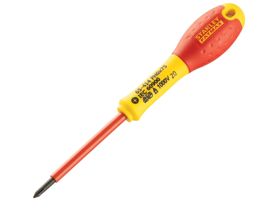 STANLEY® Hand Tools FatMax® VDE Insulated Screwdriver Phillips Tip PH0 x 75mm 0-65-414