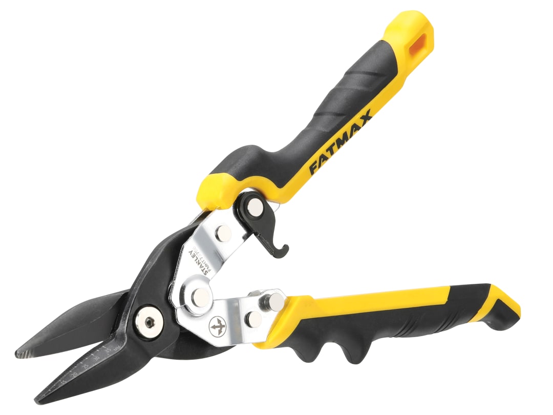 STANLEY® Hand Tools FatMax® Yellow Ergo Aviation Snips Straight Cut 250mm (10in) FMHT73756-0