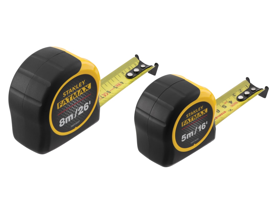 STANLEY® Hand Tools FatMax® Classic Tape Twin Pack 5m/16ft + 8m/26ft (Width 32mm) FMHT81745-0