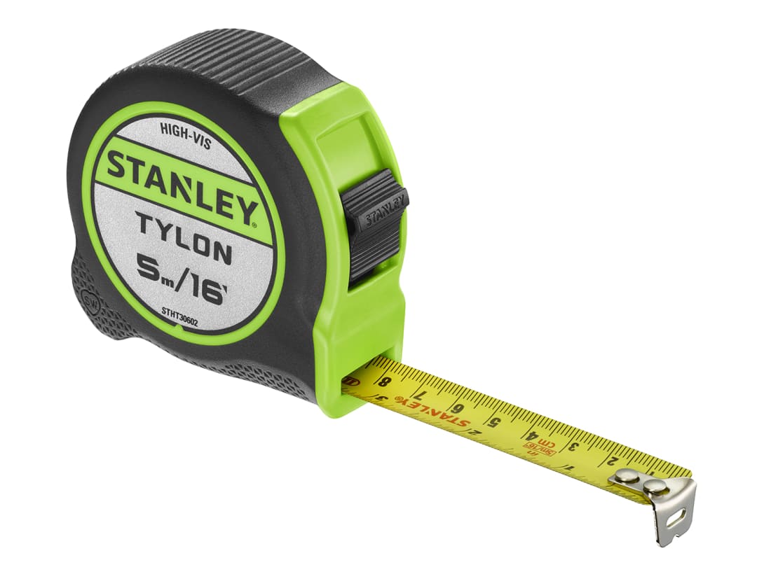 STANLEY® Hand Tools Hi-Vis Tylon Tape Measure 5m (16ft) (Width 25mm) STHT30602-1