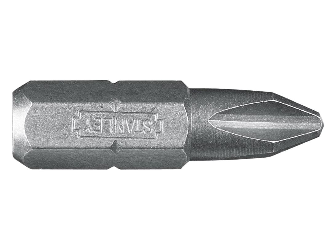 STANLEY® Hand Tools Phillips Bits PH2 x 25mm (Box 25) 1-68-946