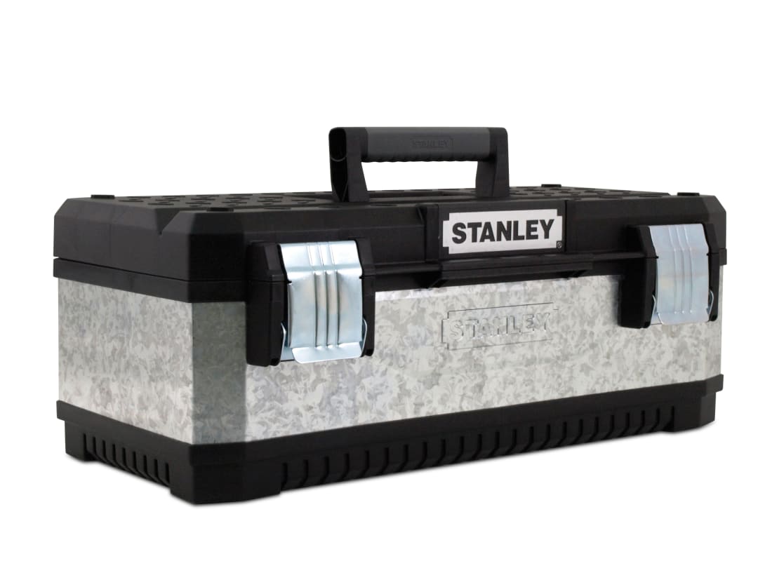 STANLEY® Hand Tools Galvanised Metal Toolbox 50cm (20in) 1-95-618
