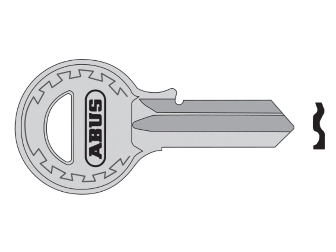 ABUS Mechanical T84/40 40mm Left Hand Key Blank 08682 10000682-01