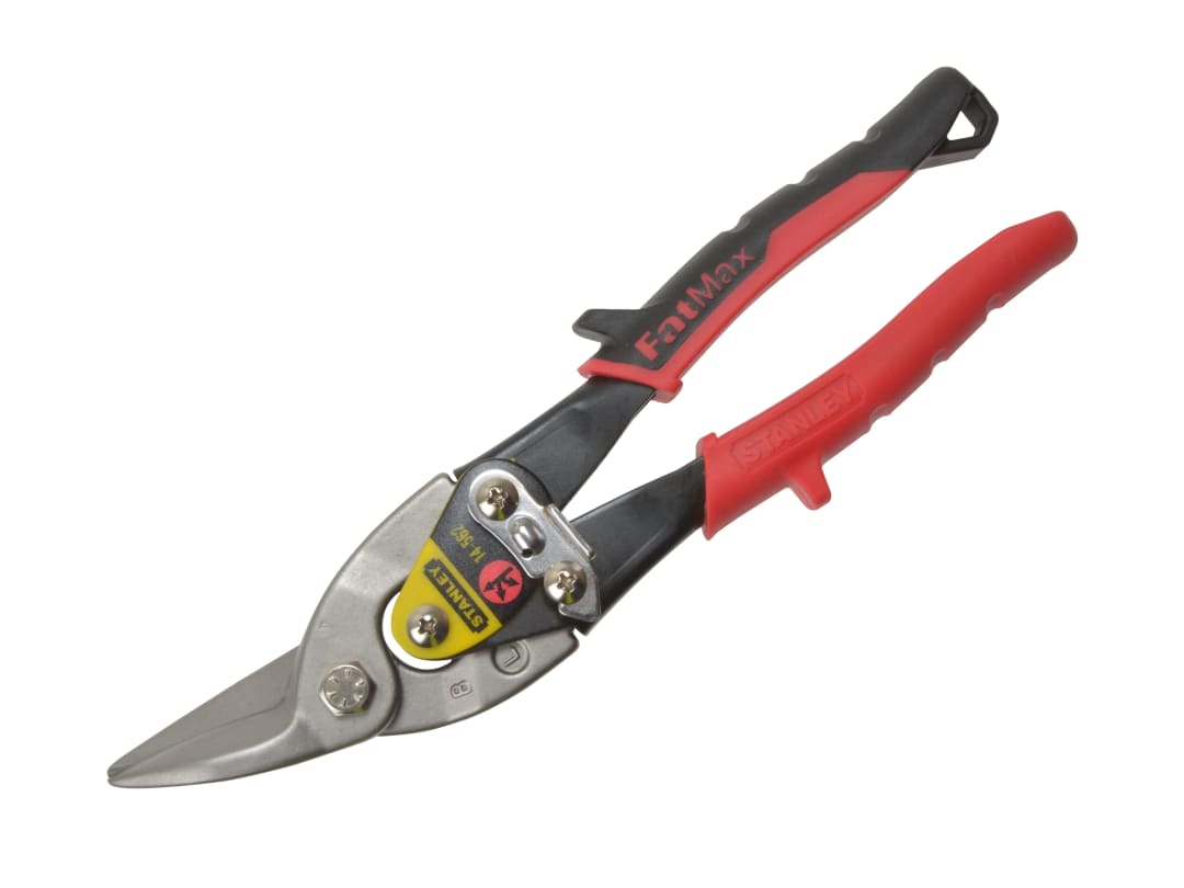 STANLEY® Hand Tools Red Aviation Snips Left Cut 250mm (10in) 2-14-562
