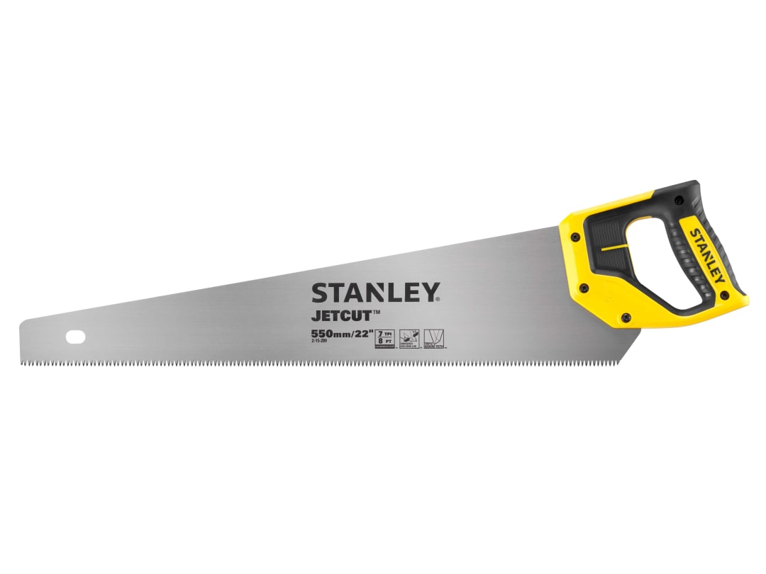 STANLEY® Hand Tools Jet Cut Heavy-Duty Handsaw 550mm (22in) 7 TPI 2-15-289