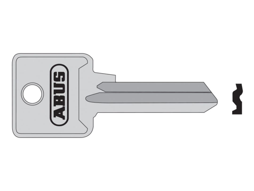 ABUS Mechanical 85/40 40mm L Key Blank 10002696-01