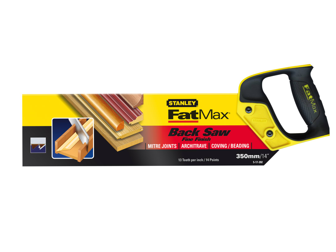 STANLEY® Hand Tools FatMax® Tenon Back Saw 360mm (14in) 13 TPI 2-17-202