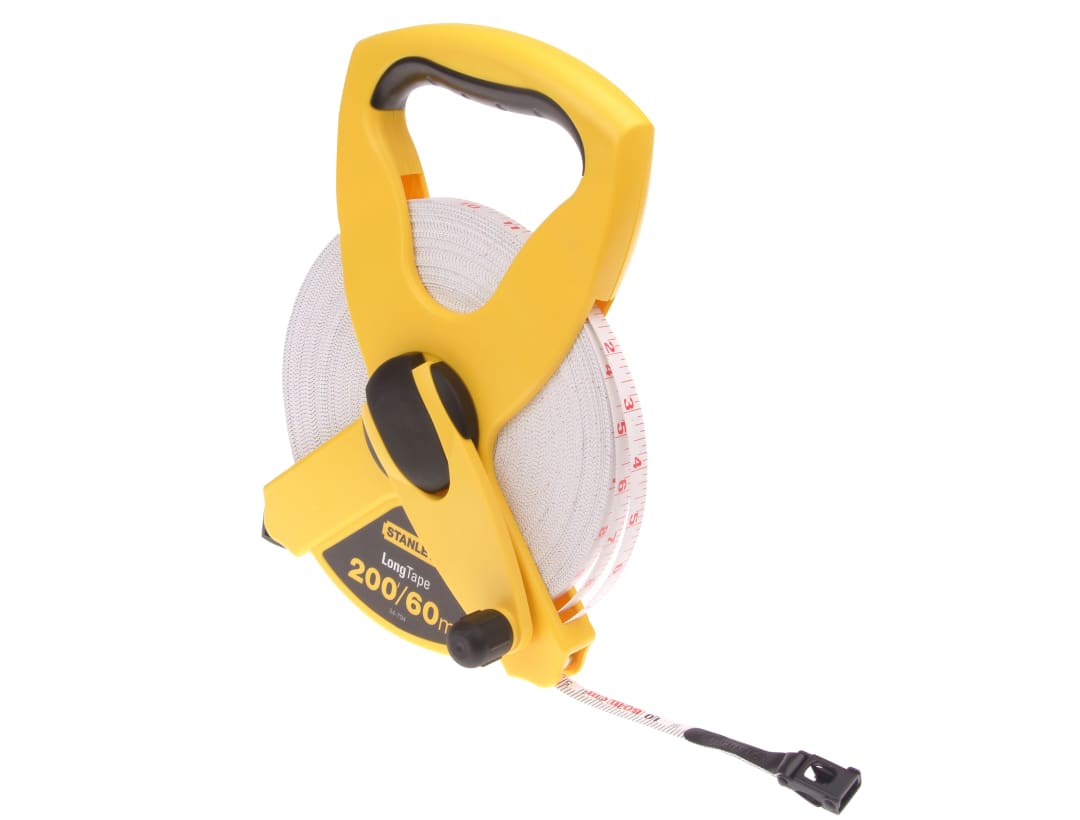 STANLEY® Hand Tools Open Reel Fibreglass Tape 60m/200ft (Width 13mm) 2-34-794