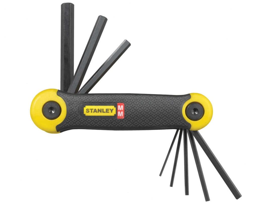 STANLEY® Hand Tools Metric Folding Hexagon Key Set, 8 Piece 2-69-264
