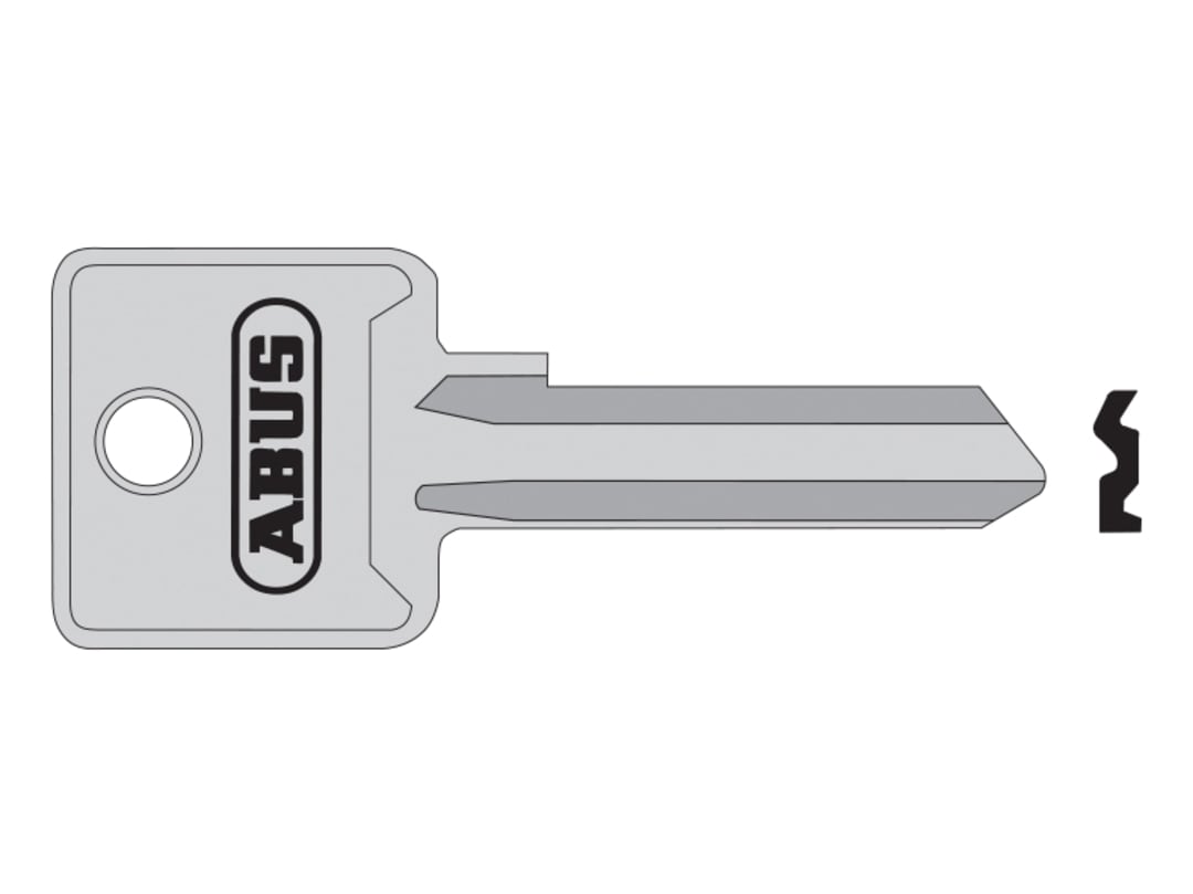 ABUS Mechanical 85/50 50mm +60 Right Hand Key Blank 10002703-01