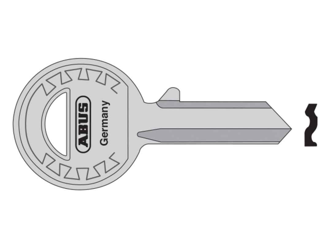 ABUS Mechanical 24-41-885 Right Hand 4 Pin Key Blank 10002706-01