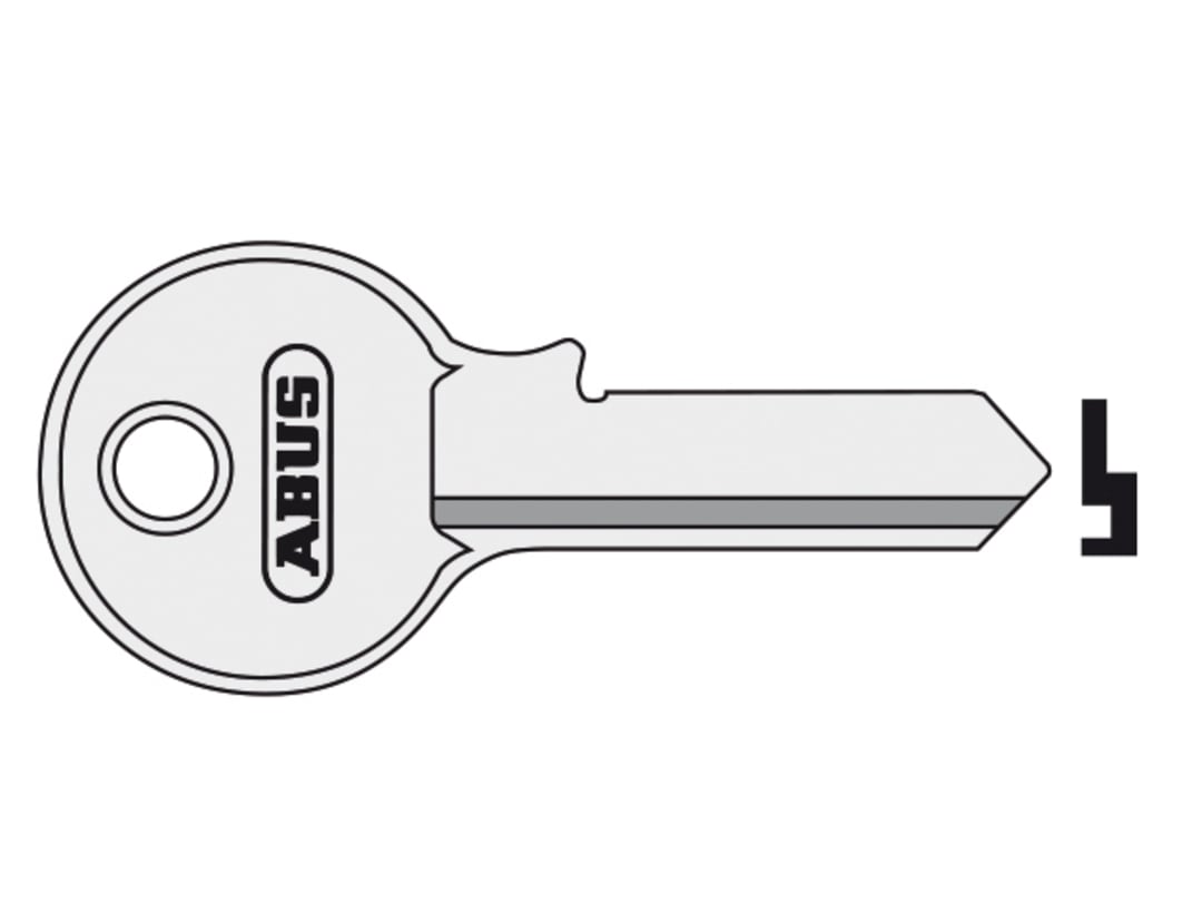 ABUS Mechanical 55/50 50mm Key Blank 10002884-01