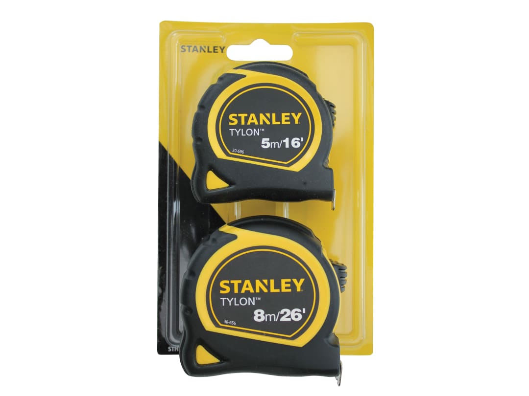 STANLEY® Hand Tools Tylon™ Pocket Tapes 5m/16ft + 8m/26ft (Twin Pack) STHT9-98985