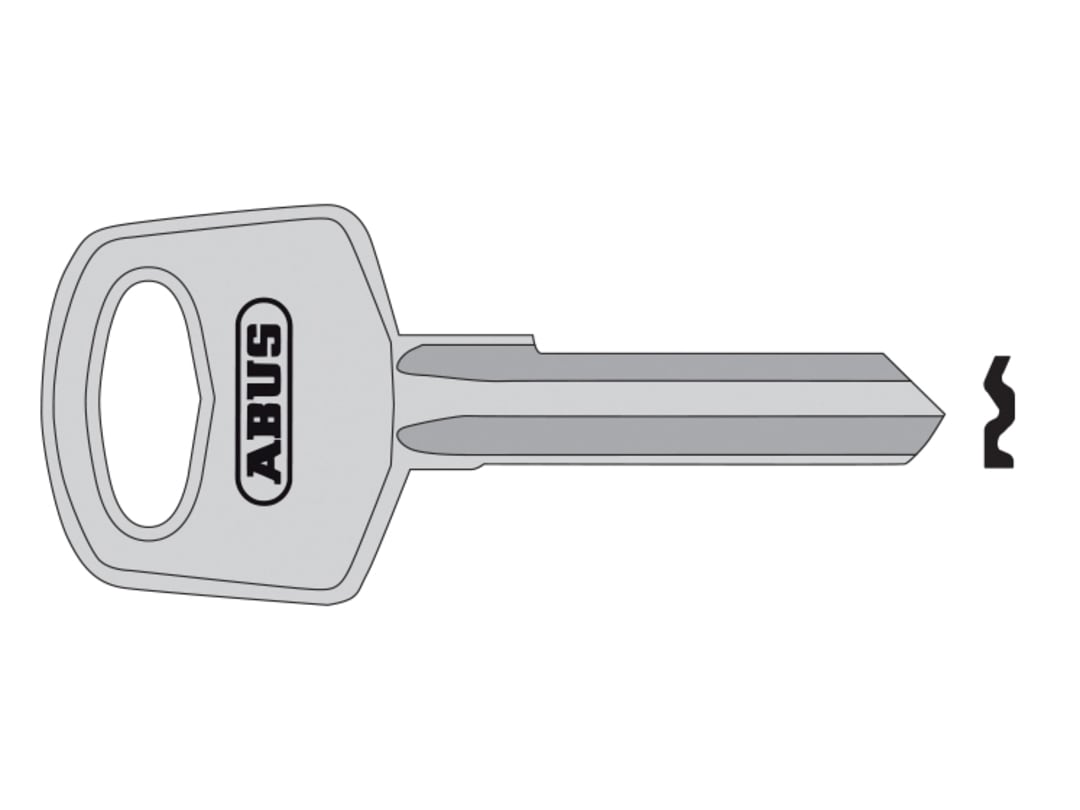 ABUS Mechanical 34 Right Hand 6 Pin Key Blank 10020066-01