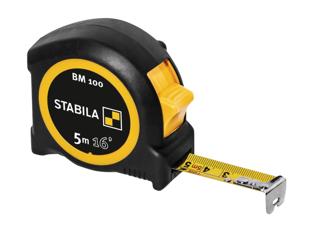 Stabila BM 100 Compact Pocket Tape 5m/16ft (Width 19mm) 19567