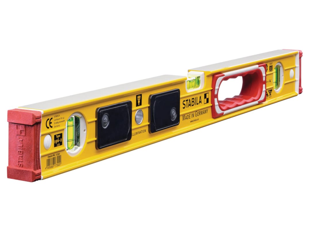 Stabila 196-2 LED Illuminated Spirit Level 3 Vial 17392 60cm 17392