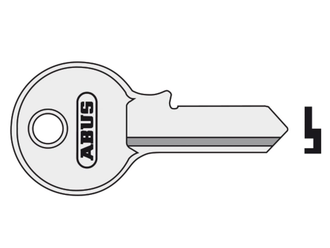 ABUS Mechanical 55/40 40mm Key Blank 10002882-01