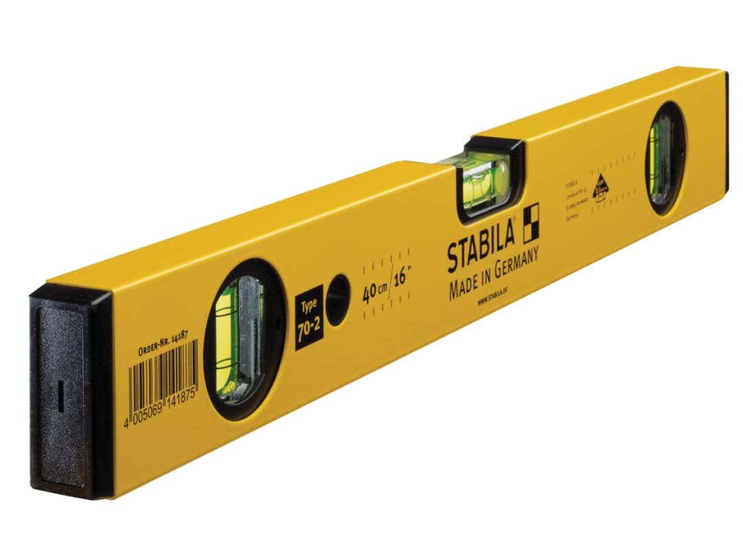 Stabila 70-2-60 Double Plumb Spirit Level 3 Vial 60cm 02324