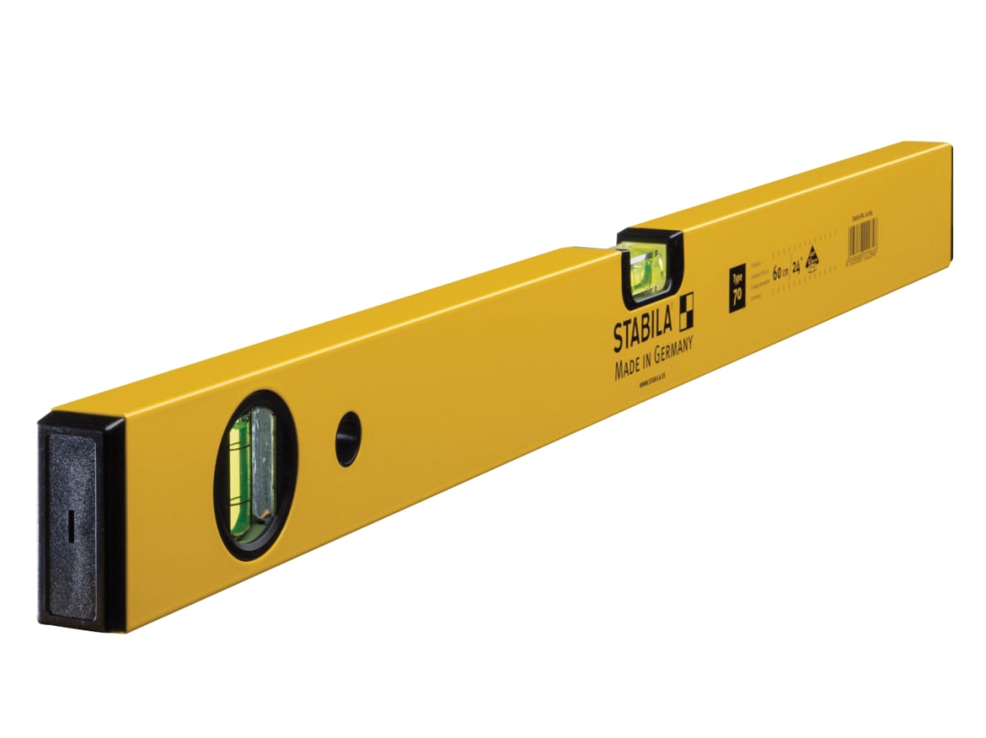 Stabila 70-60 Single Plumb Spirit Level 2 Vial 60cm 02284