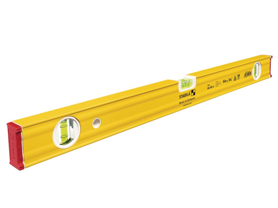 Stabila 80 AS-2 Spirit Level 3 Vial 19170 60cm 19170