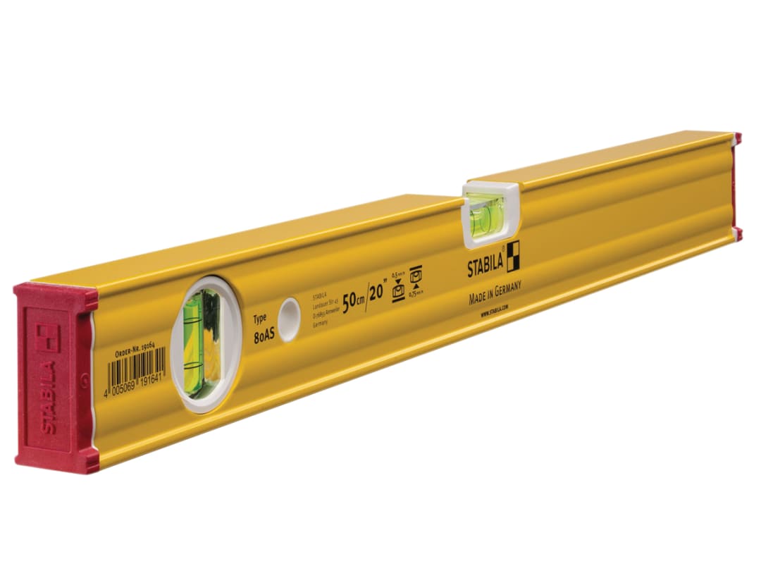 Stabila 80 AS Spirit Level 2 Vial 19164 50cm 19164