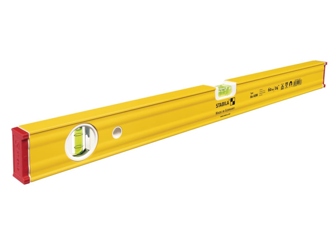 Stabila 80 ASM Magnetic Spirit Level 2 Vial 19178 60cm 19178