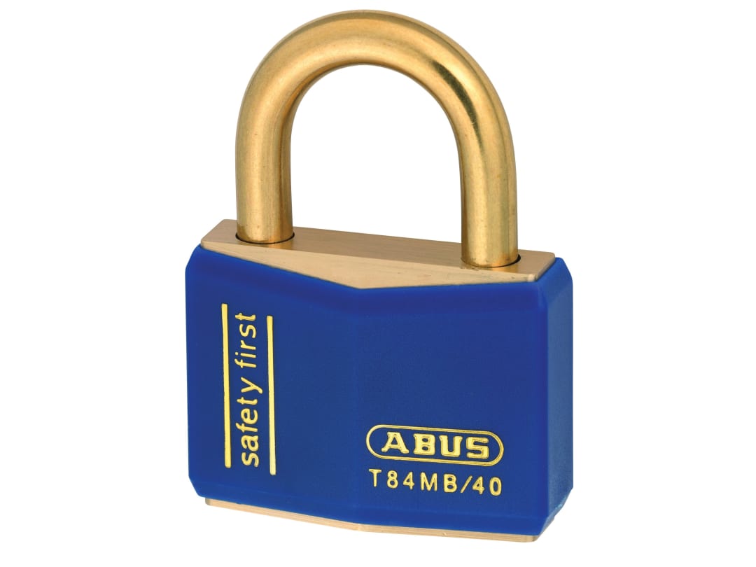 ABUS Mechanical T84MB/40mm Blue Rustproof Padlock 10022717-01