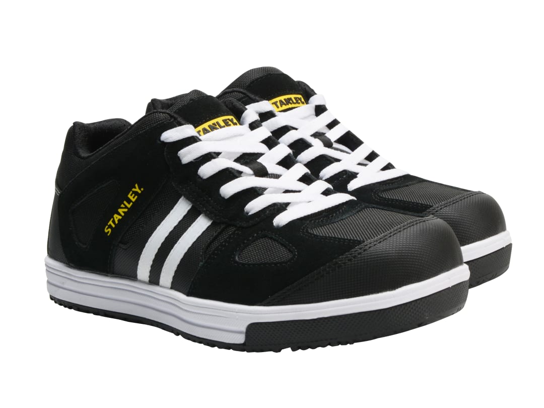 STANLEY® Clothing Cody Safety Trainers Black/White Stripe UK 8 EUR 42 STA20051-110