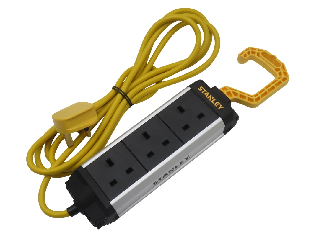 STANLEY® Electrical 3-Gang Powerboard with Foldable Hook 3m SXECFA1AHFE
