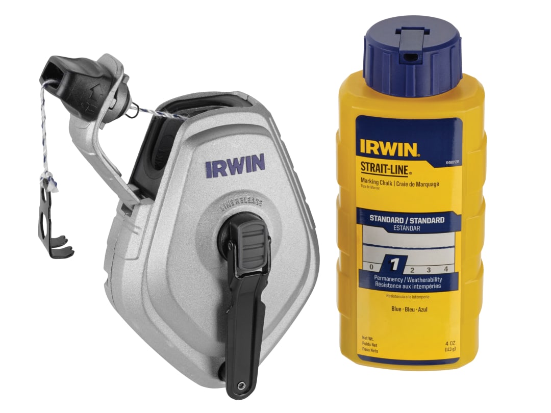 IRWIN® STRAIT-LINE® HPP Chalk Reel Set 30m & Blue Chalk 113g 10507684