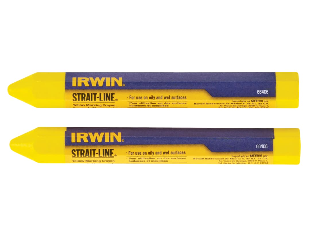 IRWIN® STRAIT-LINE® Crayon Yellow (Card 2) T666062