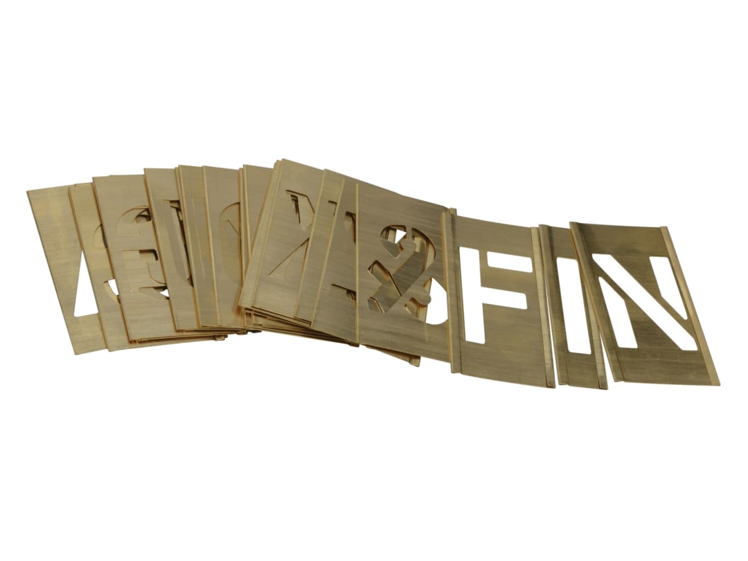 Stencils Set of Brass Interlocking Stencils - Figures 2in F2LB