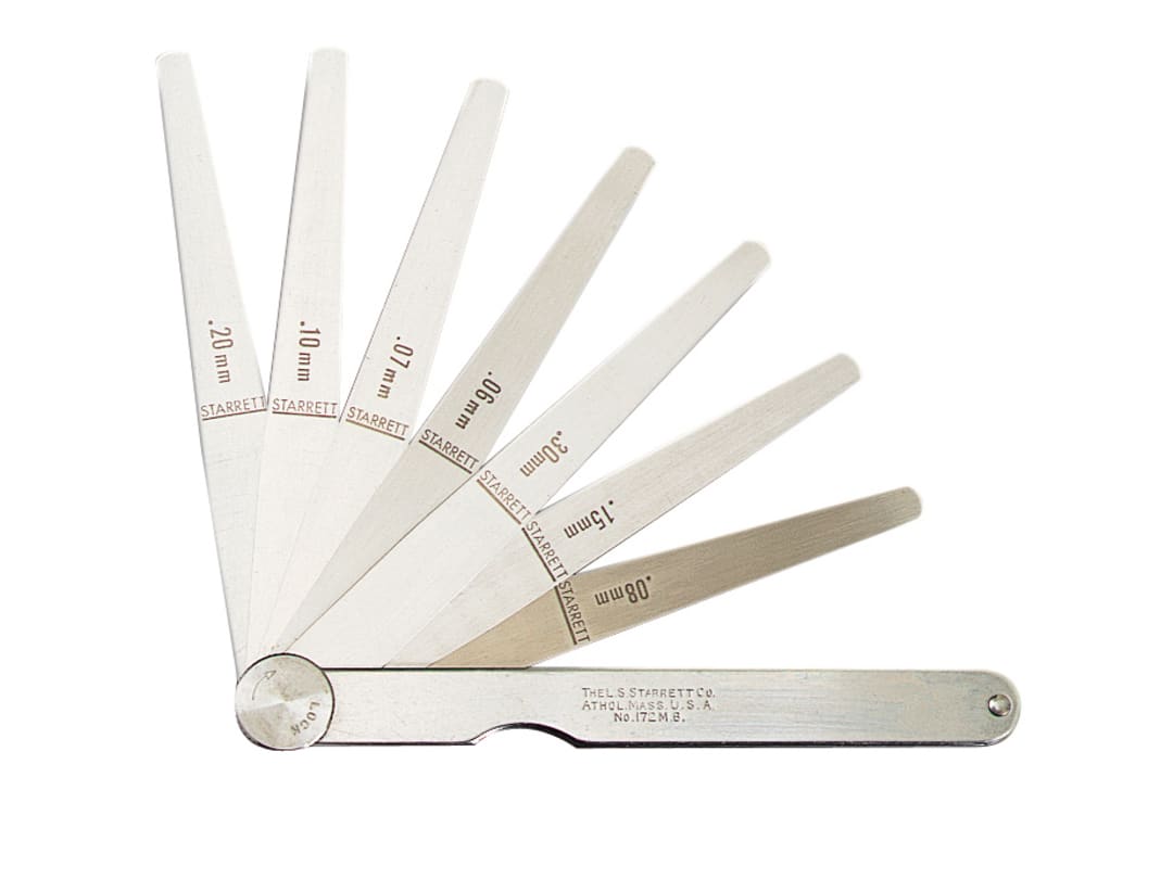 Starrett 173MA Feeler Gauge 13 Piece Set 0.03-0.5mm BU757