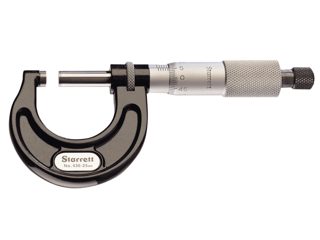 Starrett 436.1XRL-2 Outside Micrometer 1-2in Graduation .001in CU9424